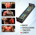 ZorFit Push-Up Board – 9-in-1 Foldable Workout System for Chest, Arms & Shoulders