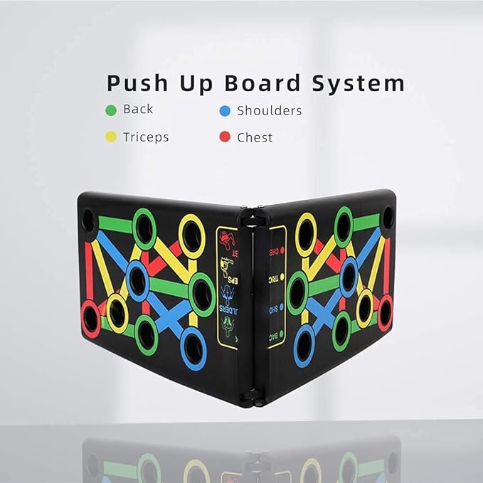 ZorFit Push-Up Board – 9-in-1 Foldable Workout System for Chest, Arms & Shoulders