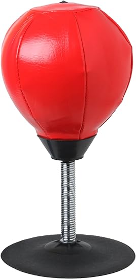 ZorFit Tabletop Punching Ball – Stress Relief Desktop Boxing Bag with Strong Suction Base